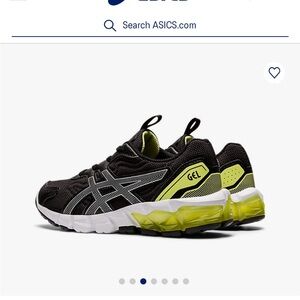 Asics Gel Quantum Pre School Kids Sneakers Black and Yellow SZ 3